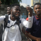 Alister, a protester who says his brother Emeka died from a stray bullet from the army, reacts while speaking to Associated Press near Lekki toll gate in Lagos, Nigeria, Tuesday Oct. 20, 2020. After 13 days of protests against alleged police brutality, authorities have imposed a 24-hour curfew in Lagos, Nigeria’s largest city, as moves are made to stop growing violence.
